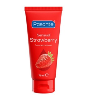 PASANTE SENSUAL STRAWBERRY WATER BASED STRAWBERRY FLAVOURED PERSONAL LUBRICANT 75 ML