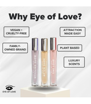 EYE OF LOVE EOL PHR PARFUM 10 ML SET 3 MORNING GLOW ONE LOVE AFTER DARK