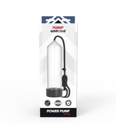 PUMP ADDICTED BOMBA ERECCION RX5 TRANSPARENTE