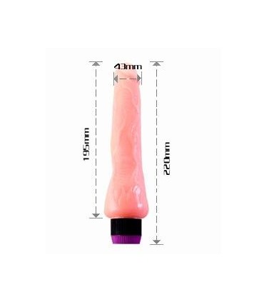 BAILE VIBRADOR REALISTICO 195 CM