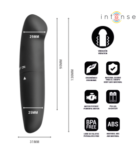 INTENSE PHIL G SPOT VIBRATOR BLACK 13 CM