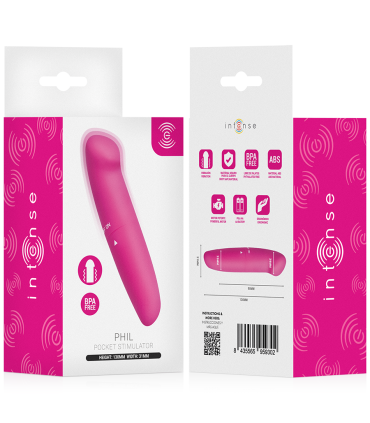 INTENSE PHIL G SPOT VIBRATOR PINK 13 CM