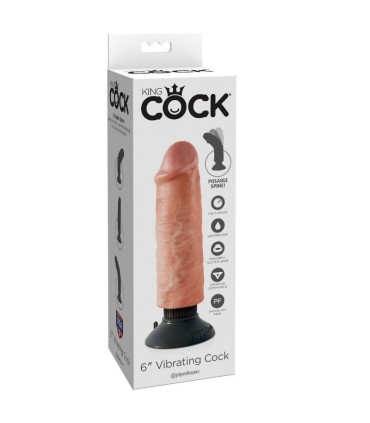 KING COCK DILDO VIBRADOR 1524 CM NATURAL