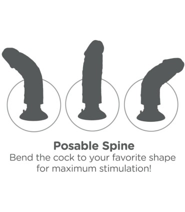 KING COCK DILDO VIBRADOR 1524 CM NATURAL