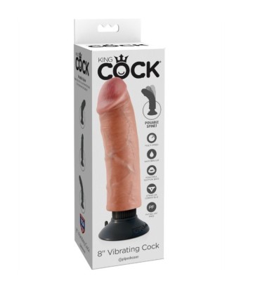 KING COCK DILDO VIBRADOR 2032 CM NATURAL