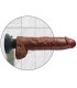 KING COCK DILDO VIBRADOR CON TESTICULOS 255 CM COLOR MARRON