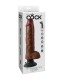 KING COCK DILDO VIBRADOR CON TESTICULOS 255 CM COLOR MARRON