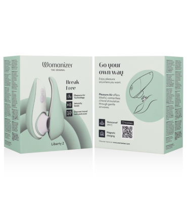 WOMANIZER LIBERTY 2 CLITORIS STIMULATOR SUCTION LIGHT GREEN