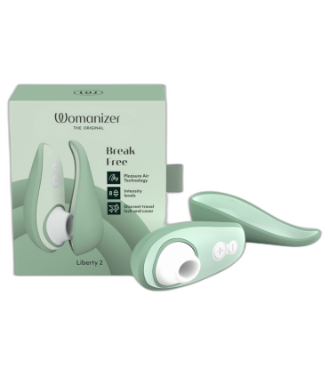 WOMANIZER LIBERTY 2 CLITORIS STIMULATOR SUCTION LIGHT GREEN