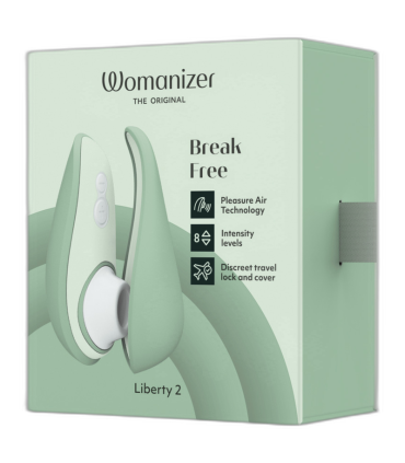 WOMANIZER LIBERTY 2 CLITORIS STIMULATOR SUCTION LIGHT GREEN