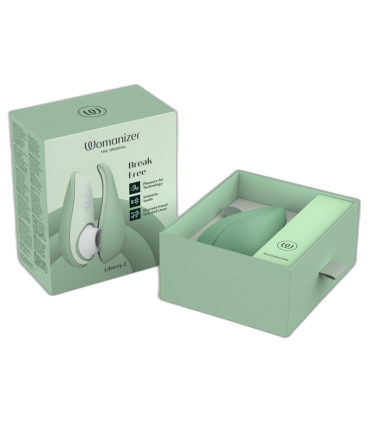 WOMANIZER LIBERTY 2 CLITORIS STIMULATOR SUCTION LIGHT GREEN