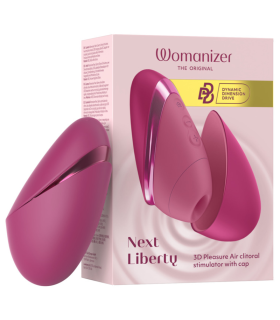WOMANIZER NEXT LIBERTY 3D CLITORAL STIMULATOR INTENSE PINK AIR OF PLEASURE