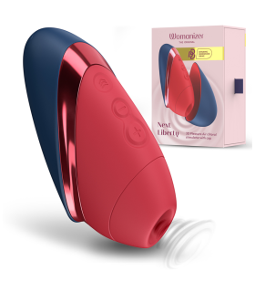 WOMANIZER NEXT LIBERTY 3D PLEASURE AIR CLITORAL STIMULATOR BLUE RED