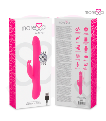 MORESSA WARREN IMPULSOR OSCILANTE Y POTENTE VIBRACION PREMIUM SILICONA RECARGABLE