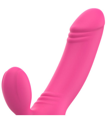 OHMAMA BIX VIBRADOR DOBLE ESTIMULACION XMAS EDITION ROSA