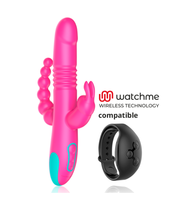 HAPPY LOKY DONALD TRIPLE ESTIMULACION ANAL PUNTO G CLITORIS COMPATIBLE CON WATCHME WIRELESS TECHNOLOGY