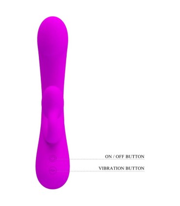 PRETTY LOVE SINCERE VIBRADOR Y SUCCIONADOR DE CLITORIS SILICONA MORADO