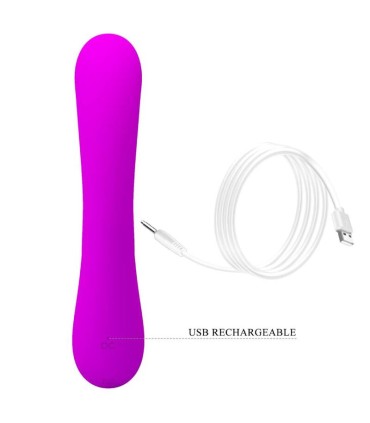 PRETTY LOVE SINCERE VIBRADOR Y SUCCIONADOR DE CLITORIS SILICONA MORADO