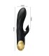 PRETTY LOVE VIBRADOR DE LUJO BANADO EN ORO RECARGABLE NEGRO