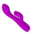 PRETTY LOVE - GLORIA VIBRADOR CONEJO RECARGABLE-IMPERMEABLE MORADO