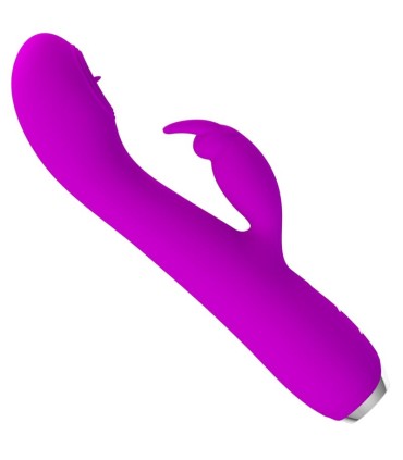 PRETTY LOVE RACHEL VIBRADOR RECARGABLE CON SUCCIONADOR MORADO