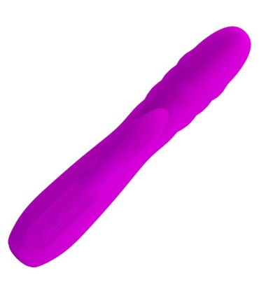PRETTY LOVE MELANIE VIBRADOR CONEJO RECARGABLE MORADO