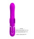 PRETTY LOVE VIBRADOR RABBIT MULTIFUNCION 4 EN 1 MARIPOSA FUCSIA