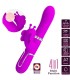 PRETTY LOVE VIBRADOR RABBIT MULTIFUNCION 4 EN 1 MARIPOSA FUCSIA