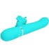 PRETTY LOVE VIBRADOR RABBIT MULTIFUNCION 4 EN 1 MARIPOSA VERDE AGUA