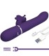 PRETTY LOVE VIBRADOR RABBIT MULTIFUNCION 4 EN 1 MARIPOSA MORADO