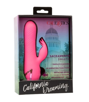 CALEXOTICS SACRAMENTO SWEETIE VIBRADOR RABBIT ROSA BY CALIFORNIA DREAMING
