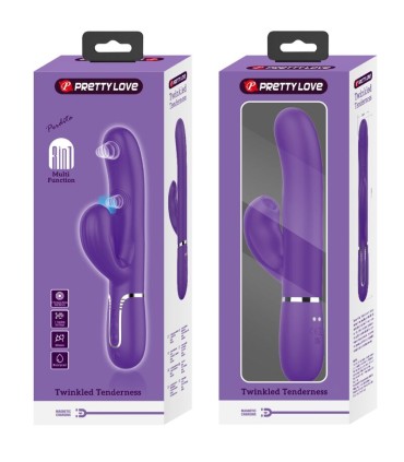 PRETTY LOVE PERLITA VIBRADOR PUNTO G 3 EN 1 MULTIFUNCION MORADO