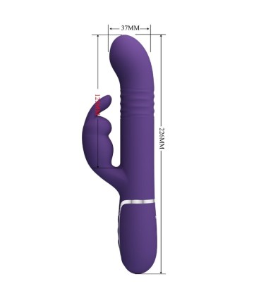 PRETTY LOVE COALE VIBRADOR RABBIT 4 EN 1 MORADO