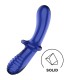 SATISFYER DOUBLE CRYSTAL DILDO AZUL