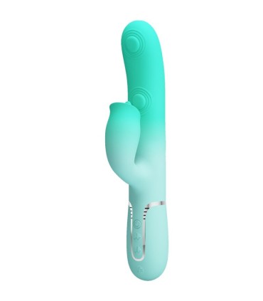 PRETTY LOVE GIGI VIBRADOR RABBIT MULTIFUNCION VERDE AGUA