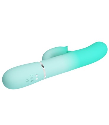 PRETTY LOVE GIGI VIBRADOR RABBIT MULTIFUNCION VERDE AGUA