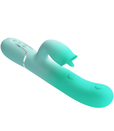 PRETTY LOVE GIGI VIBRADOR RABBIT MULTIFUNCION VERDE AGUA