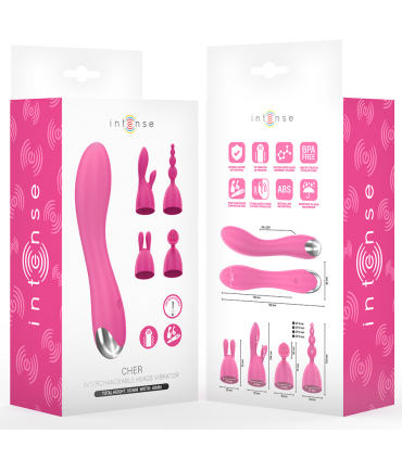 INTENSE CHER VIBRADOR 20 PATRONES CON CABEZALES INTERCAMBIABLES