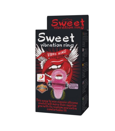 BAILE SWEET ABS 10 RITMOS RING ANILLO PENE VIBRADOR ROSA