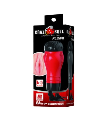 CRAZY BULL FLORA VAGINA CON BASE MASTURBADOR VOZ