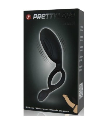 PRETTY LOVE ETHEL ANILLO VIBRADOR CON ESTIMULADOR