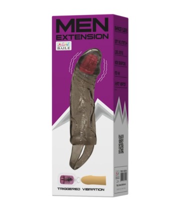 BAILE FUNDA EXTENSORA PENE CON VIBRACION Y STRAP PARA TESTICULOS 135 CM