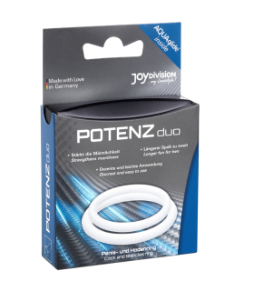 JOYDIVISION POTENZDUO ANILLOS PARA PENE BLANCO M