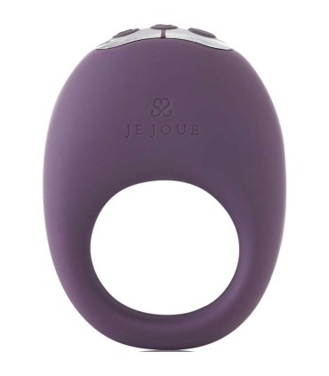 JE JOUE MIO ANILLO PARA EL PENE VIBRADOR FUERTE Y FLEXIBLE MORADO