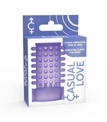 CASUAL LOVE RING FUNDA PENE VIBRADOR LILA