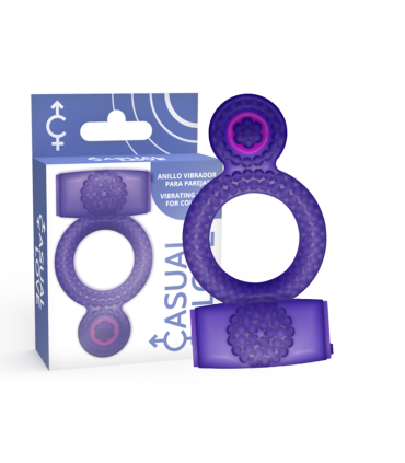 CASUAL LOVE RING DOUBLE PLEASURE ANILLO LILA