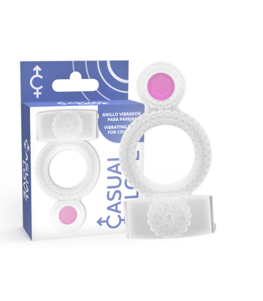 CASUAL LOVE RING DOUBLE PLEASURE ANILLO TRANSPARENTE
