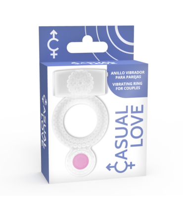 CASUAL LOVE RING DOUBLE PLEASURE ANILLO TRANSPARENTE