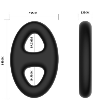 CRAZY BULL ANILLO DOBLE SILICONA OVALADO