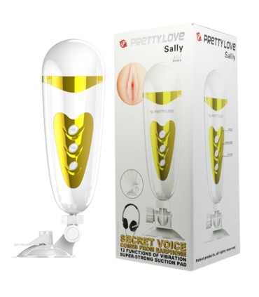 PRETTY LOVE SALLY MASTURBADOR VIBRACION Y SONIDO